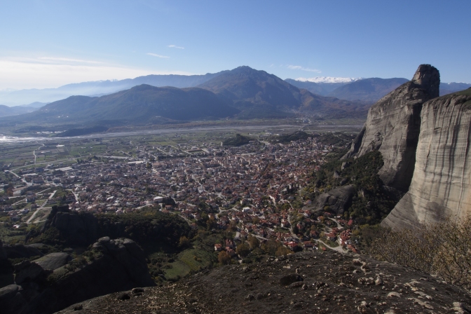 Panorama of Kalabaka from Meteorea.