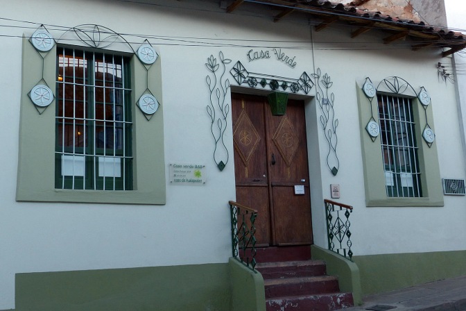 Casa Verde, our hotel in Sucre.