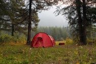 Camp in Kananaskis country.